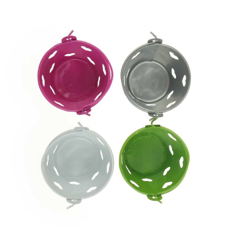 Heart Hollow Round Pen Holder Decoration Adorable Mini Desktop Storage Bucket Iron Pencil Holder Stand