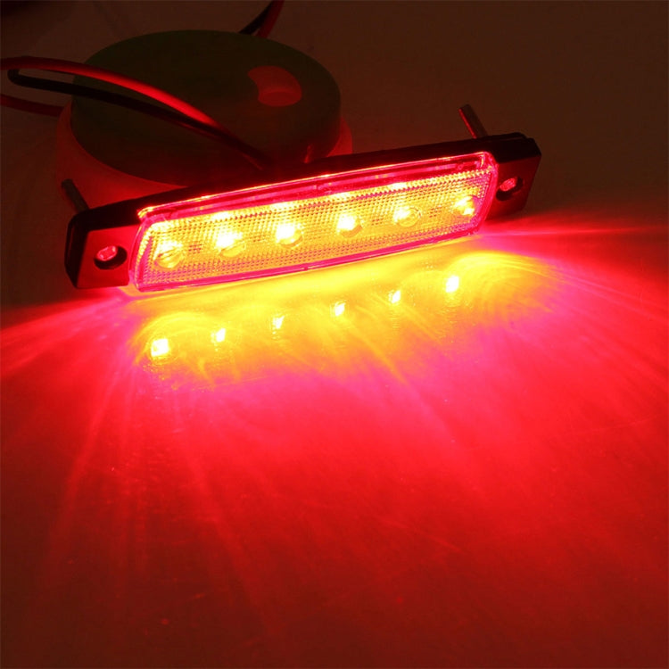 4 PCS 12V 6 SMD Auto Car Bus Truck Wagons External Side Marker Lights LED Trailer Indicator Light Rear Side Lamp