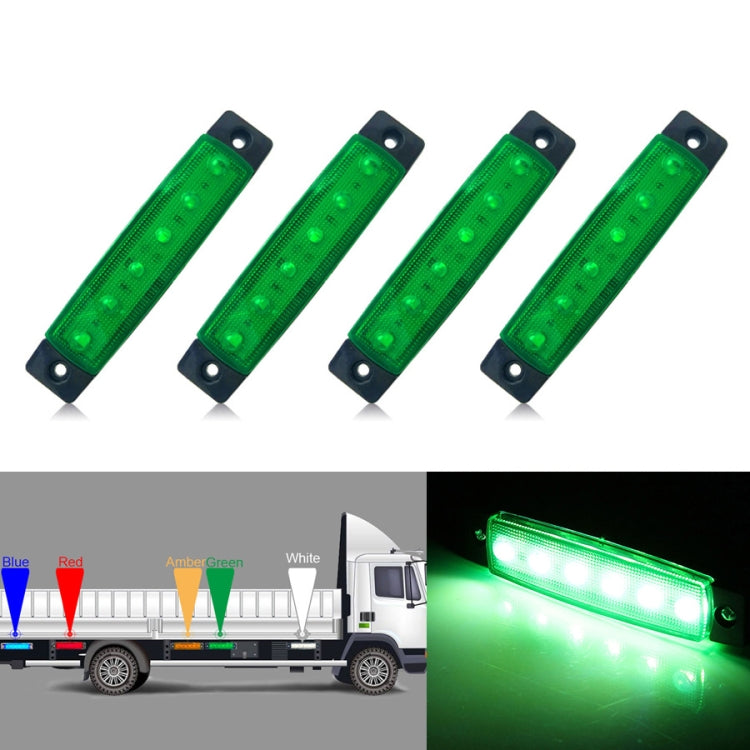 4 PCS 12V 6 SMD Auto Car Bus Truck Wagons External Side Marker Lights LED Trailer Indicator Light Rear Side Lamp