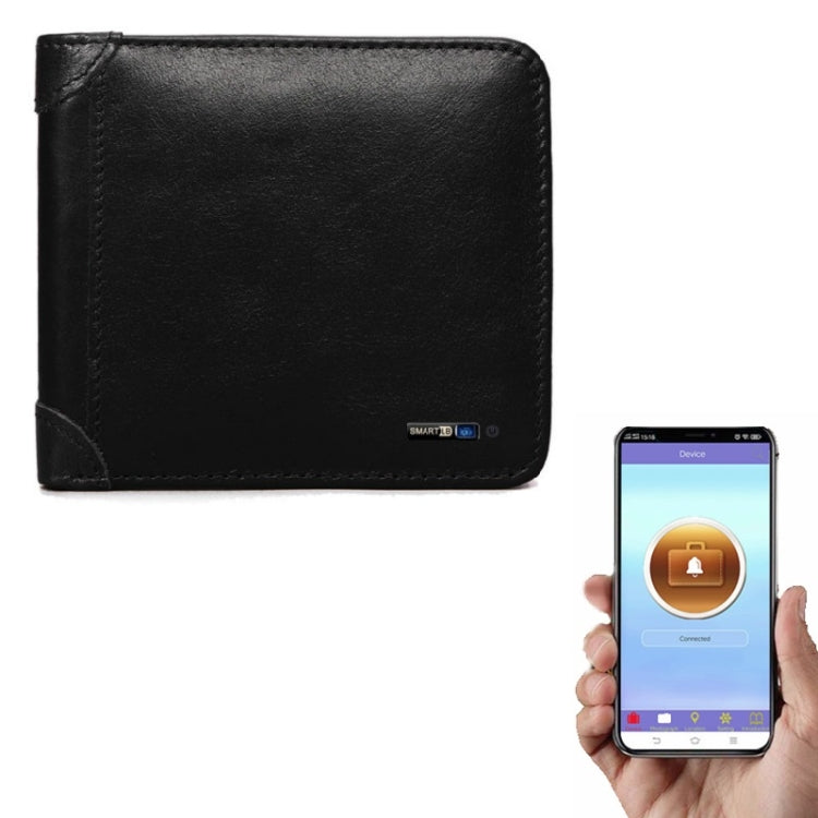 Men Leather Business Wallet Smart Anti-Lost Anti-Theft Wallet
