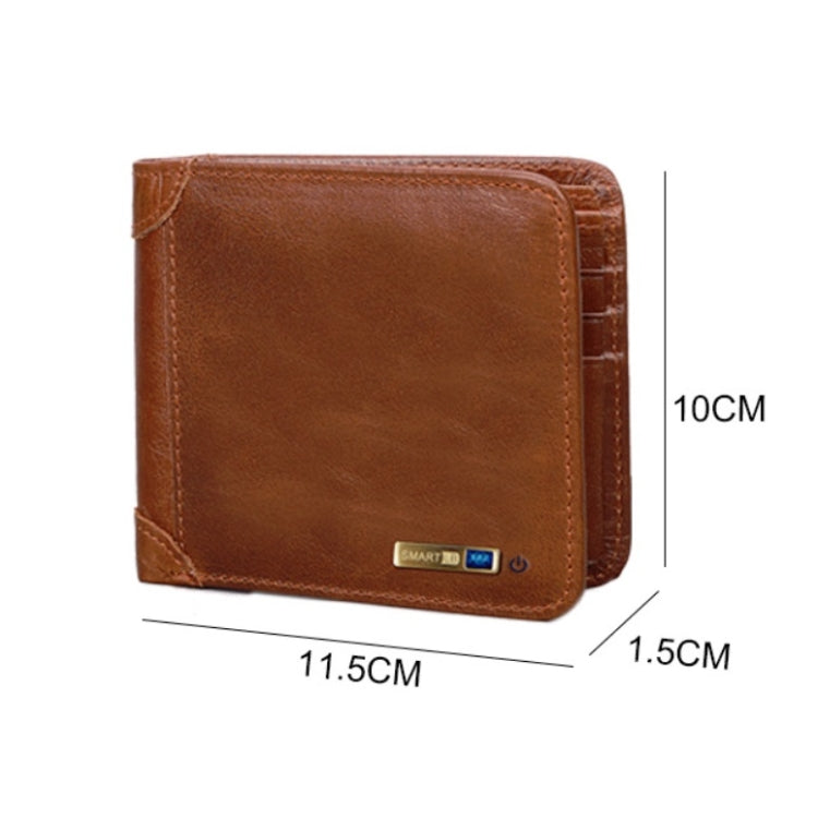 Men Leather Business Wallet Smart Anti-Lost Anti-Theft Wallet