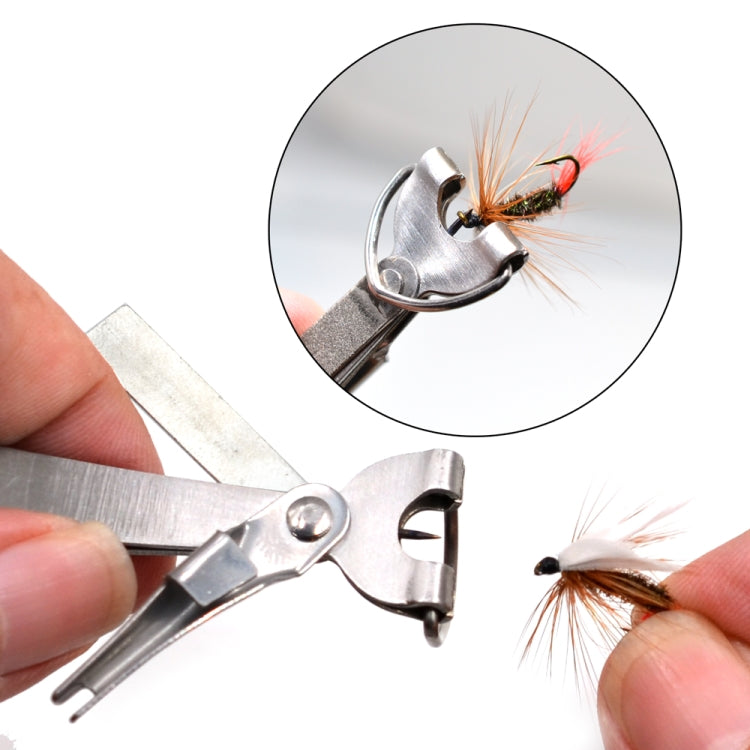 Outdoor Fishing Supplies Fishing Clamp Fishing Line Scissors Telescopic Keychain