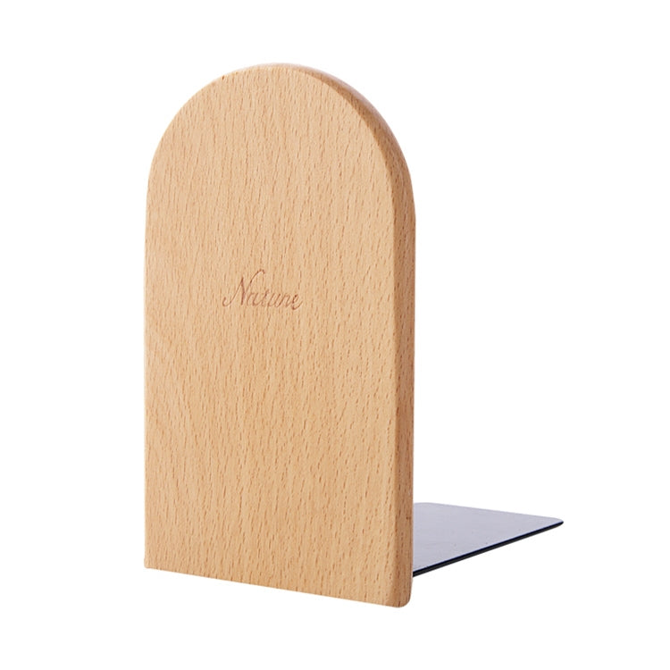 Anti-skid Bookends Shelf Holder Book Nature Wood Stand