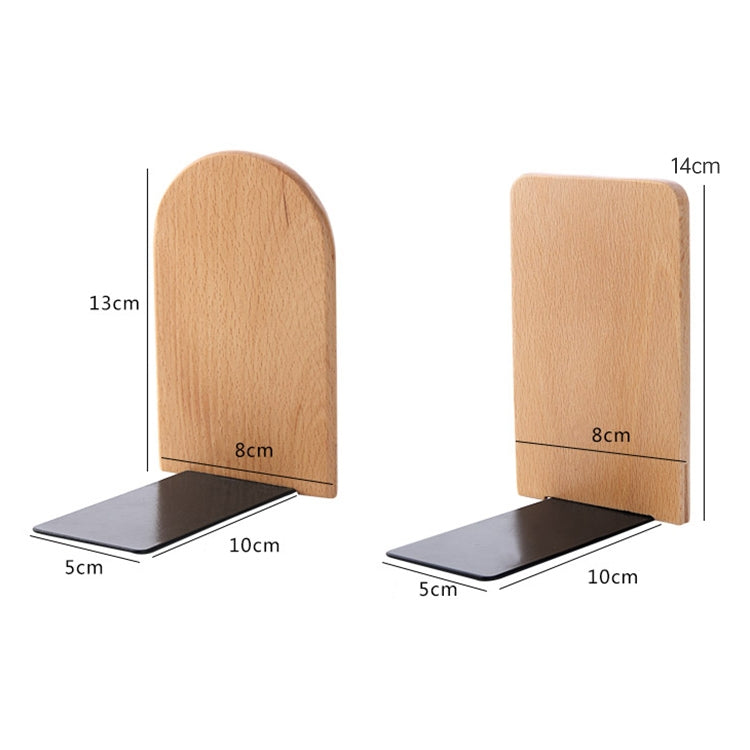 Anti-skid Bookends Shelf Holder Book Nature Wood Stand