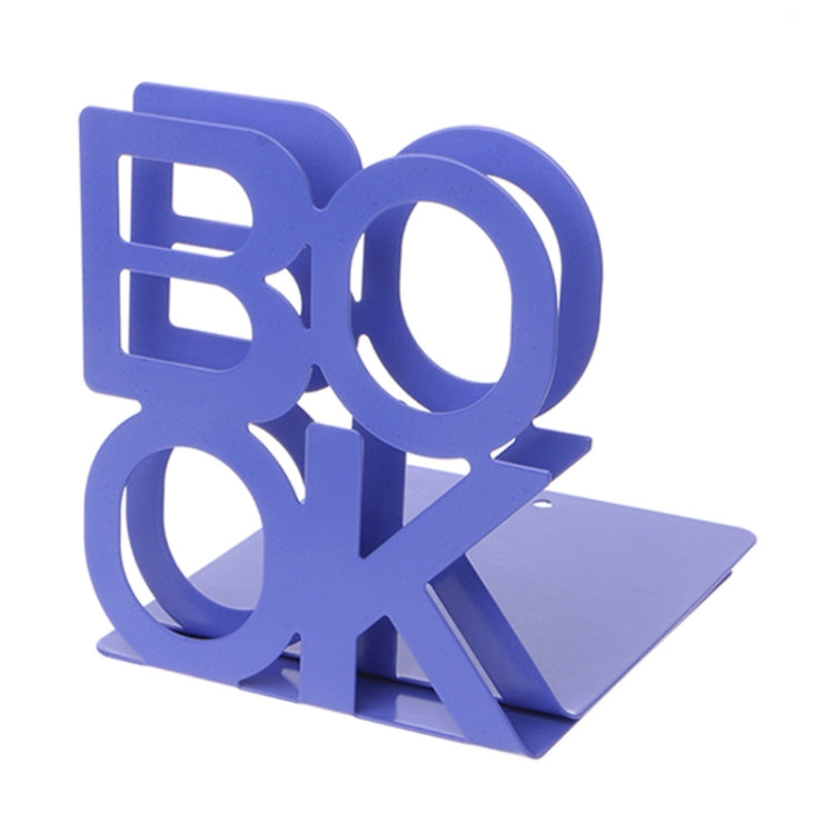 Alphabet Shaped Iron Metal Bookends Support Holder Desk Stands For Books