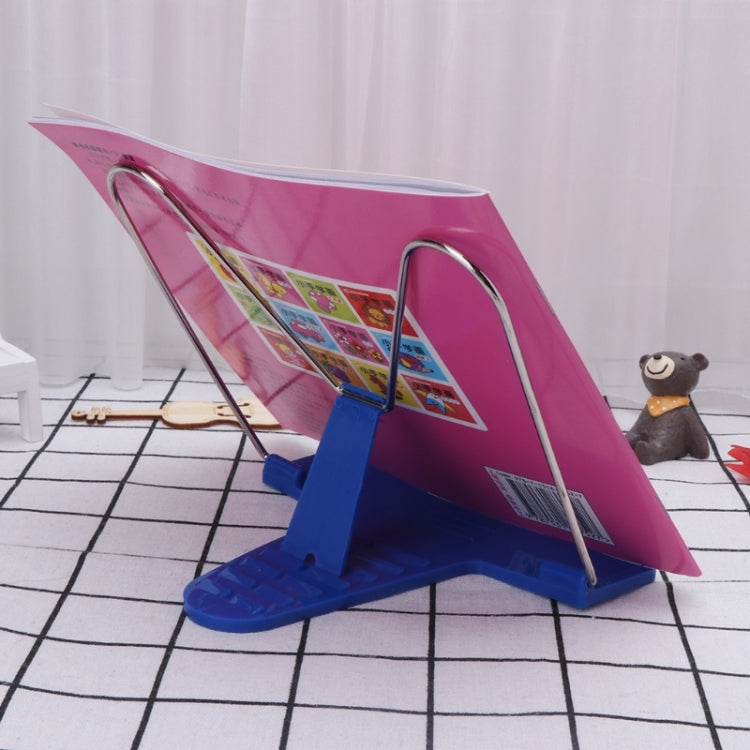 Adjustable Angle Metal Book Stand Fordable Portable Document Book-Reading Holder