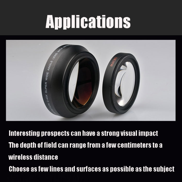 67mm 0.43X Super Wide Angle Fisheye Lens with Macro Lens for Canon
