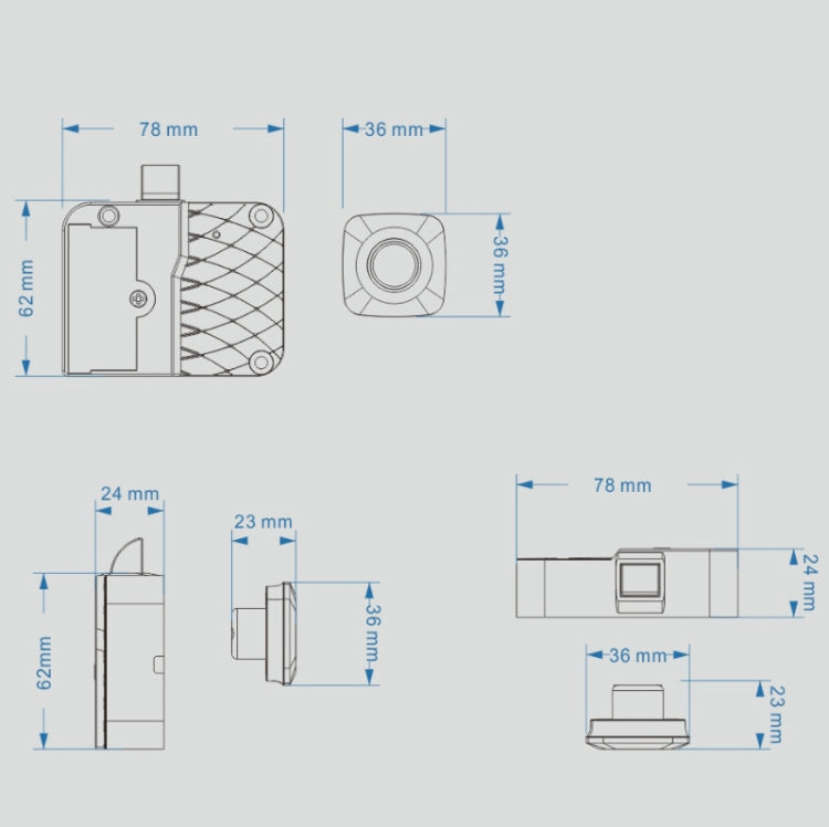 Smart Drawer Locker Fingerprint Lock Household Anti-Theft Lock