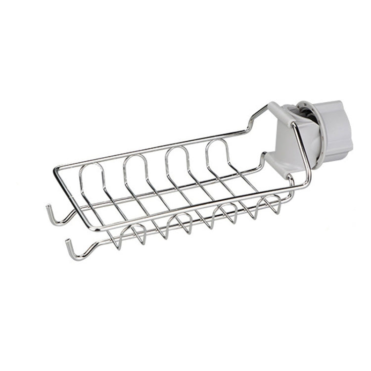 Faucet Rack Stainless Steel Perforated Free Kitchen Sink Storage Rack Rag Sponge Drain Rack
