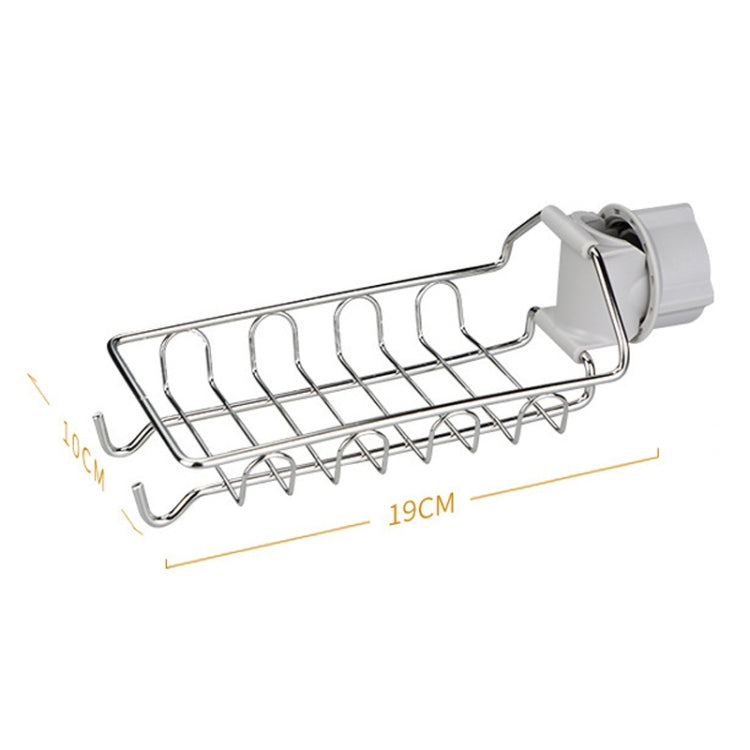 Faucet Rack Stainless Steel Perforated Free Kitchen Sink Storage Rack Rag Sponge Drain Rack
