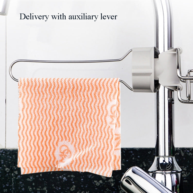 Faucet Rack Stainless Steel Perforated Free Kitchen Sink Storage Rack Rag Sponge Drain Rack