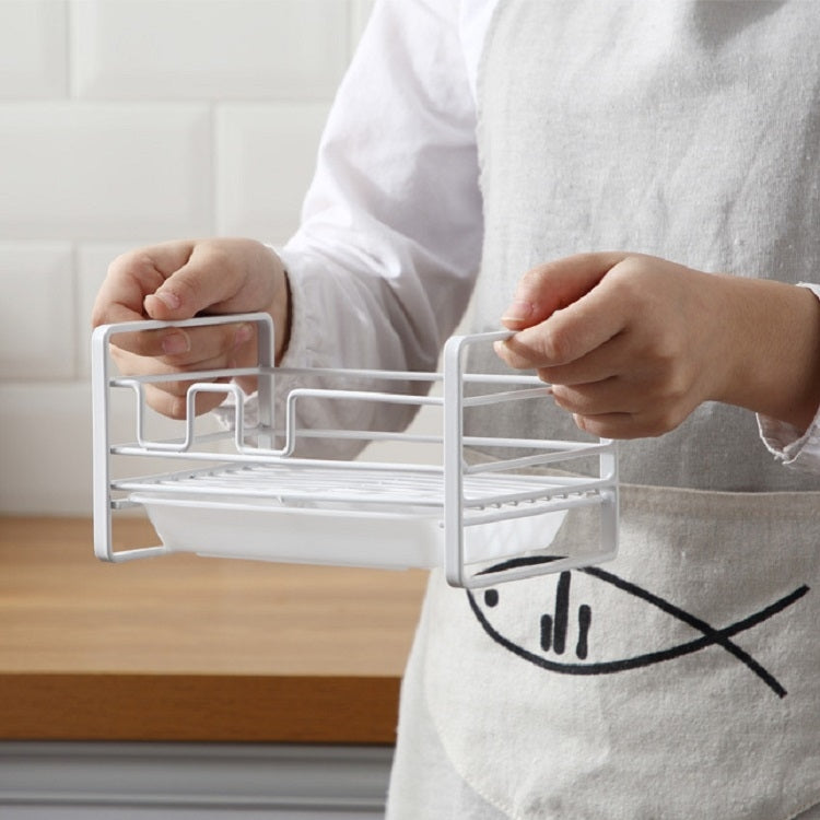 Kitchen Iron Drain Rack Steel Ball Soap Dishcloth Storage Rack