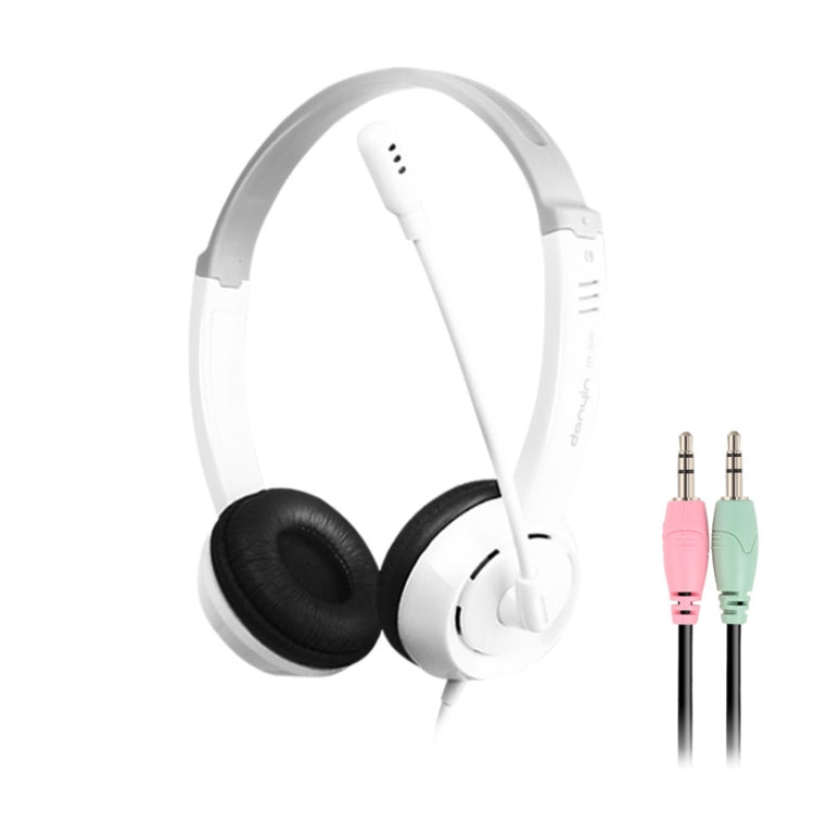 DANYIN DT326 Head-mounted Desktop Computer Children Learning Wire Headset with Microphone, Cable Length:1.8m, DT326 3.5mm Two-hole Black, DT326 3.5mm Two-hole White, DT326 Single Hole Four-level White, DT326 Single Hole Four-level Black                ...
