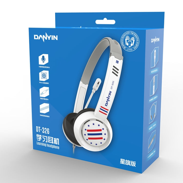 DANYIN DT326 Head-mounted Desktop Computer Children Learning Wire Headset with Microphone, Cable Length:1.8m, DT326 3.5mm Two-hole Black, DT326 3.5mm Two-hole White, DT326 Single Hole Four-level White, DT326 Single Hole Four-level Black                ...