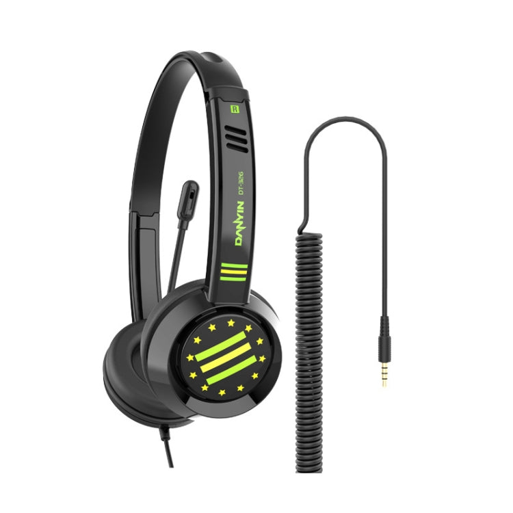 DANYIN DT326 Head-mounted Desktop Computer Children Learning Wire Headset with Microphone, Cable Length:1.8m, DT326 3.5mm Two-hole Black, DT326 3.5mm Two-hole White, DT326 Single Hole Four-level White, DT326 Single Hole Four-level Black                ...