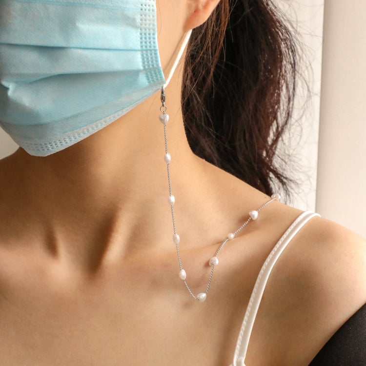 Mask Lanyard Love Pearl Anti-Lost Mask Lanyard Hanging Neck Glasses Chain