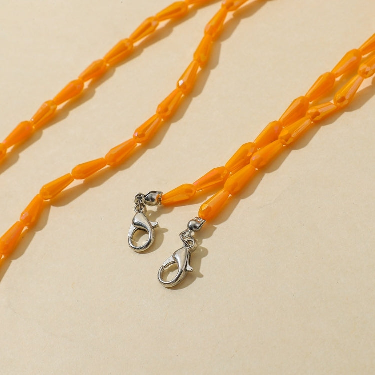 Drop Style Faceted Crystal Mask Lanyard Necklace Chain Glasses Chain