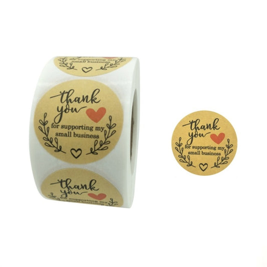Rolls Thank You Stickers Baking Gift Sealing Sticker Wedding Holiday Label, Size: 5.0cm / 2inch