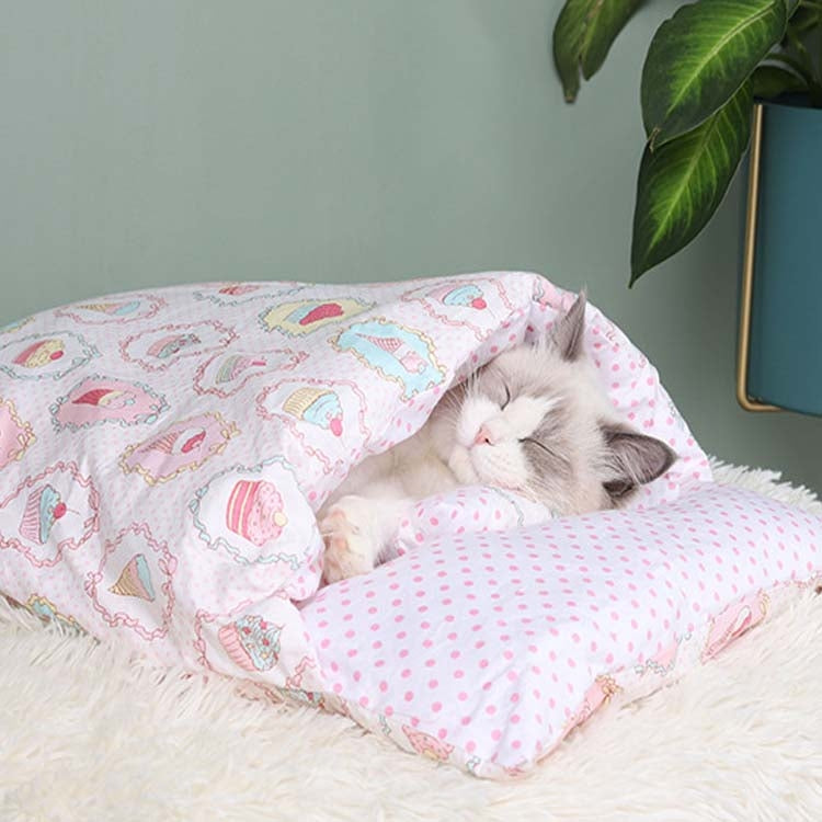 Closed Removable and Washable Cat Litter Sleeping Bag Winter Warm Dog Kennel