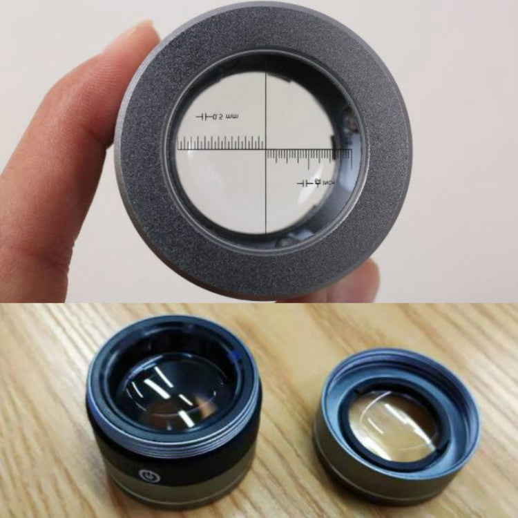 Rechargeable Tube Type With LED White Lamp UV Lamp Scale Measurement And Identification HD Optical Glass 10 Times Magnifying Glass