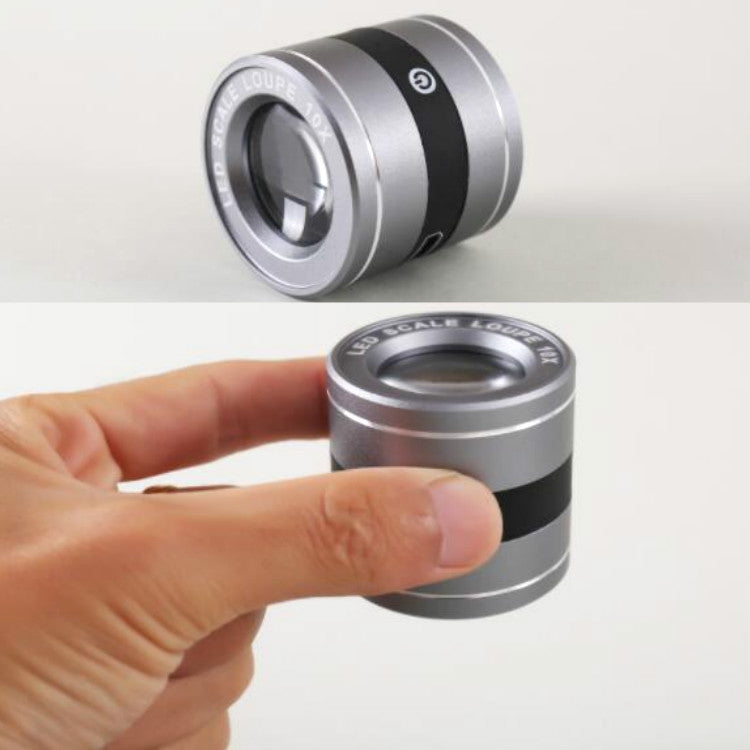 Rechargeable Tube Type With LED White Lamp UV Lamp Scale Measurement And Identification HD Optical Glass 10 Times Magnifying Glass