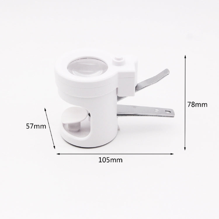 Detachable With LED Light HD 3.5 Times Old Man Nail Clippers Magnifying Glass