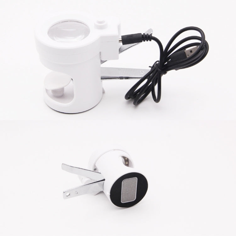 Detachable With LED Light HD 3.5 Times Old Man Nail Clippers Magnifying Glass