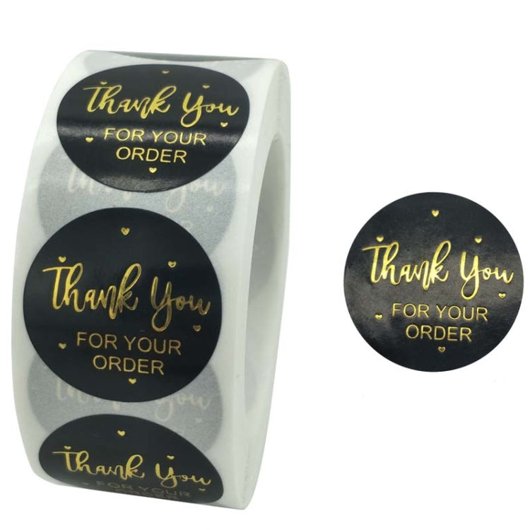 5 PCS  Hot Stamping Thank You Sticker Seal Sticker  Gift Wedding Decoration