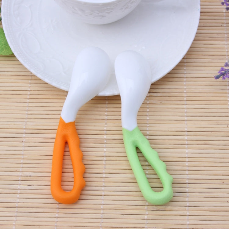 2 PCS Baby Curved Spoon Eat Spoon Baby Pacifier Feeding Spoon Solid Supplies Curved Spoon Children Tableware