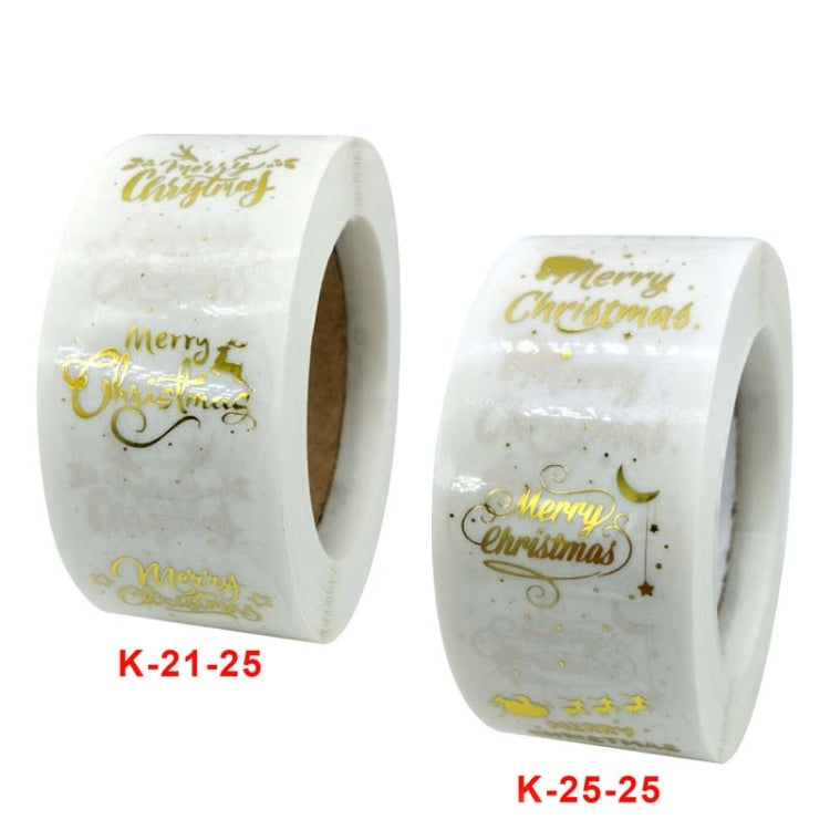3 PCS  Roll TransparentHot Gold Stickers Christmas Stickers Holiday Gift Stickers