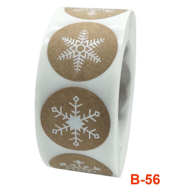 3 PCS Roll Sticker Cowhide Sticker Label Happy Christmas Decoration Label