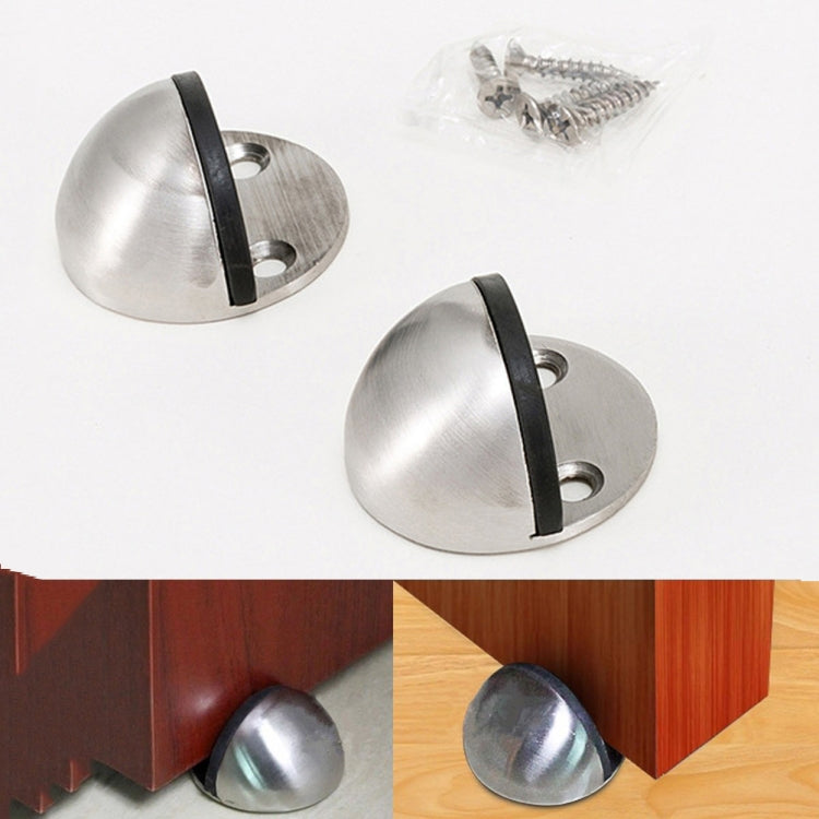 2pcs/pack Stainless Steel Door Stop Free Punch Door Top Cabinet Hardware Accessories