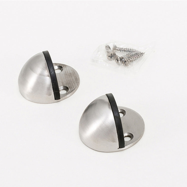2pcs/pack Stainless Steel Door Stop Free Punch Door Top Cabinet Hardware Accessories