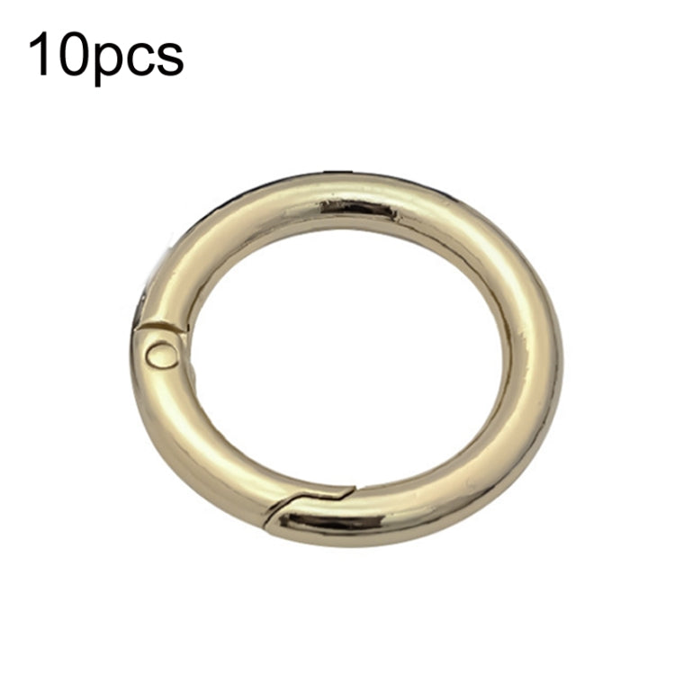 10pcs Zinc Alloy Spring Ring Metal Open Bag Webbing Keychain, Half-inch Black, Half-inch Silver, 2 inch Light Gold, 2 inch Black, 2 inch Silver, Half-inch Light Gold