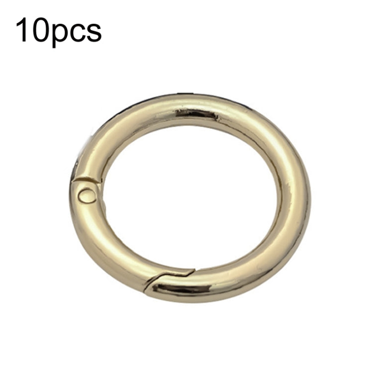 10pcs Zinc Alloy Spring Ring Metal Open Bag Webbing Keychain, Half-inch Black, Half-inch Silver, 2 inch Light Gold, 2 inch Black, 2 inch Silver, Half-inch Light Gold