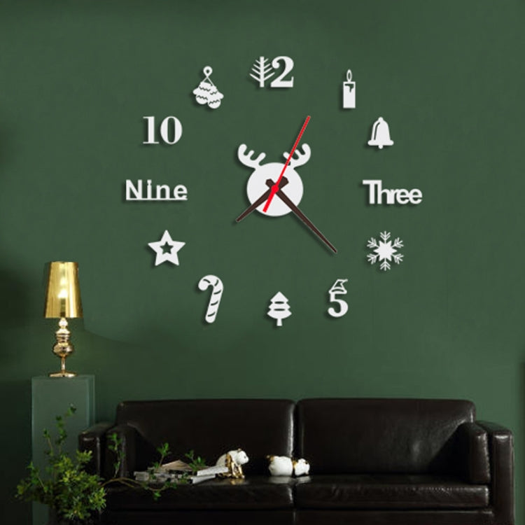 Acrylic 3D Wall Clock DIY Living Room Bedroom Wall Background Decoration