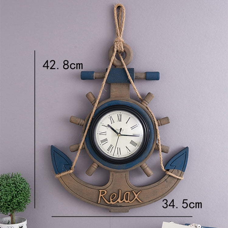 Retro Old Decoration Wall Clock Living Room Wooden Clock Wall Decoration