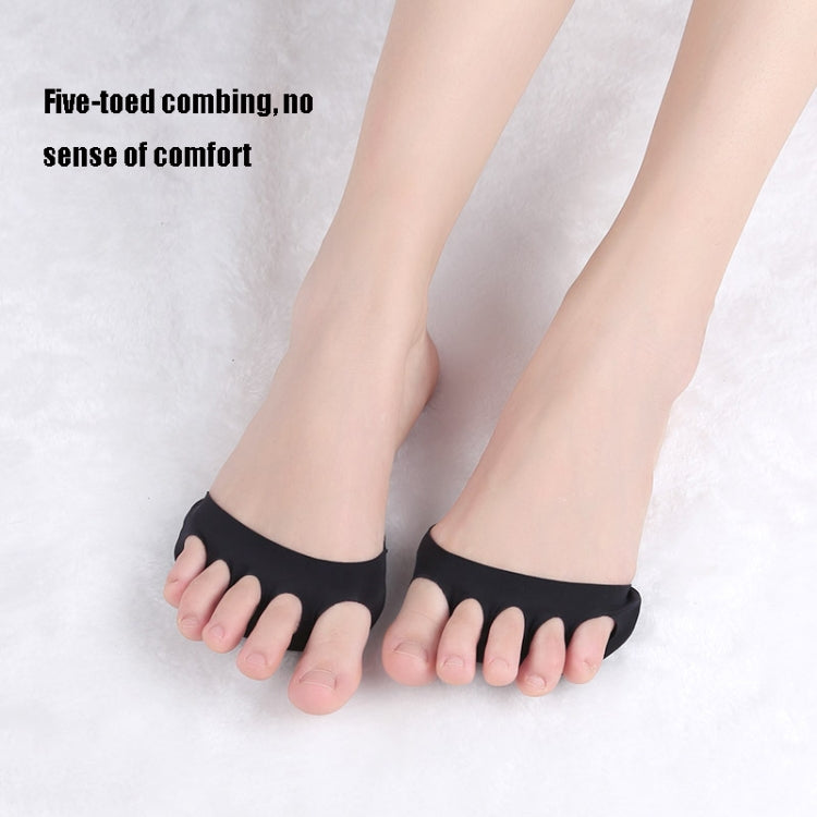 1 Pair  Thin Breathable And Sweat-Absorbent High Heels With Invisible Forefoot Socks, Random Color Delivery