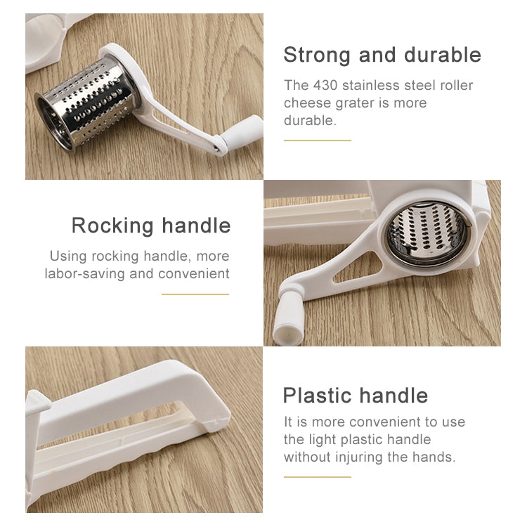 Cheese Hand-Cranked Rotary Grater Plastic Multi-Purpose Grater