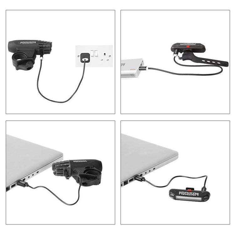 Bike Light USB Rechargeable Mountain Bike Warning Light