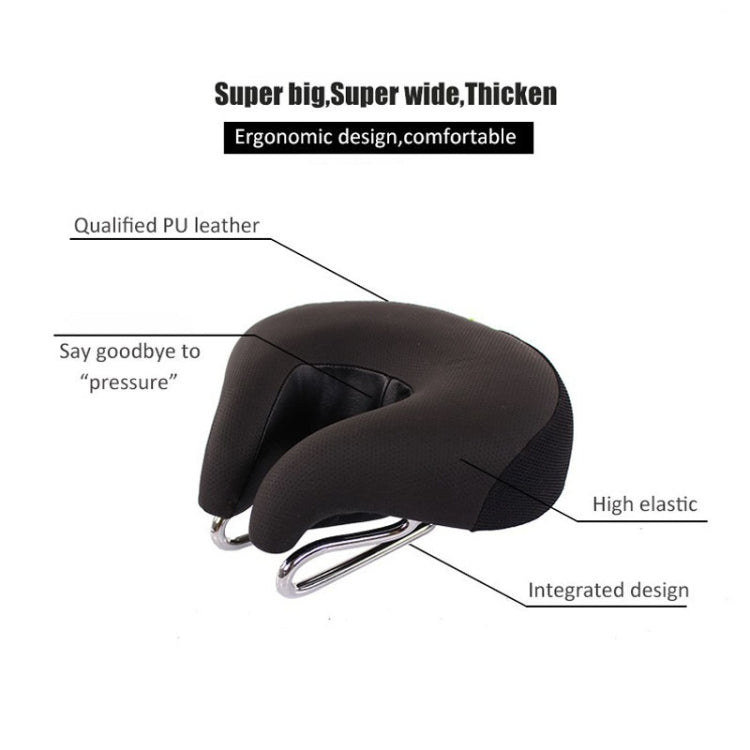 Noseless Bicycle Saddle Mountain Bike Thickened  Soft Cushion