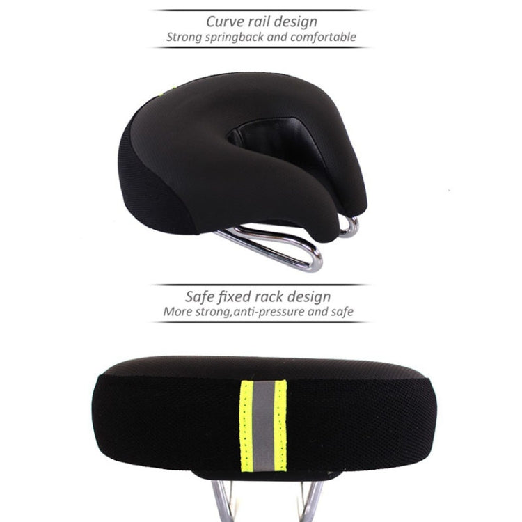 Noseless Bicycle Saddle Mountain Bike Thickened  Soft Cushion