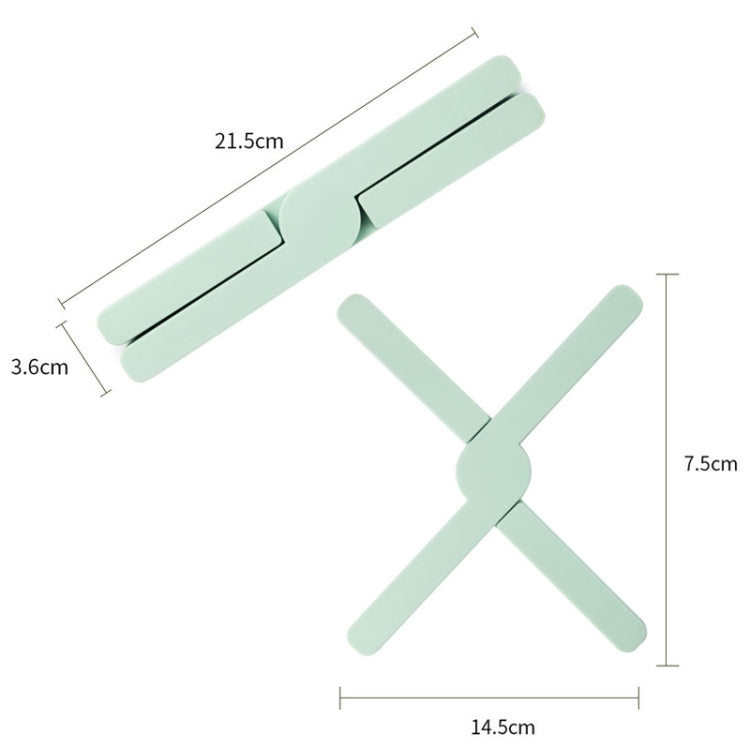 Thickened X-shaped Silicone Foldable Pot Mat Kitchen  Heat-Insulation Meal Coaster High Temperature Table Mat