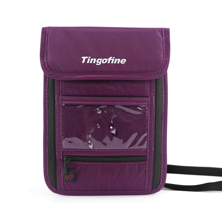 Travel Storage Messenger Passport Bag Multifunctional RFID Anti-Theft Hanging Neck Document Bag Card Bag