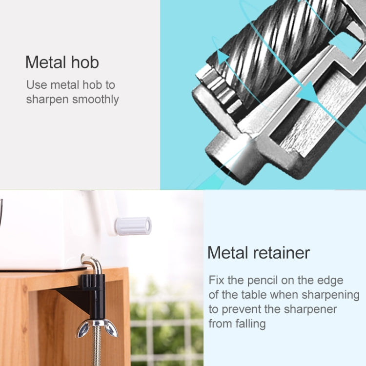 Deli Stationery Pencil Sharpeners Office School Supplies Mechanical Manual Pencil Sharpener