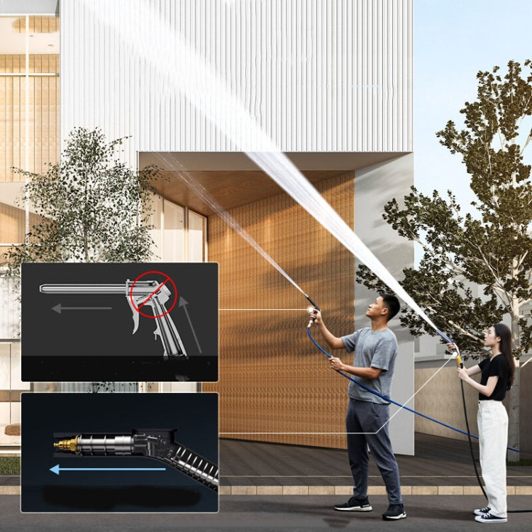 High Pressure Car Wash Water Gun Car Home Dual-Use Tap Water Brushing Car Washing Booster Nozzle Telescopic Hose