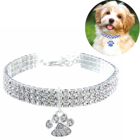 Pet Collar Diamond Elastic Cat And Dog Necklace Jewelry