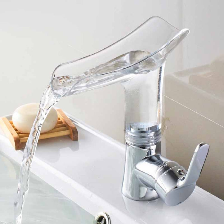 Bathroom Hot Cold Water Faucet Wine Glass Waterfall Faucet