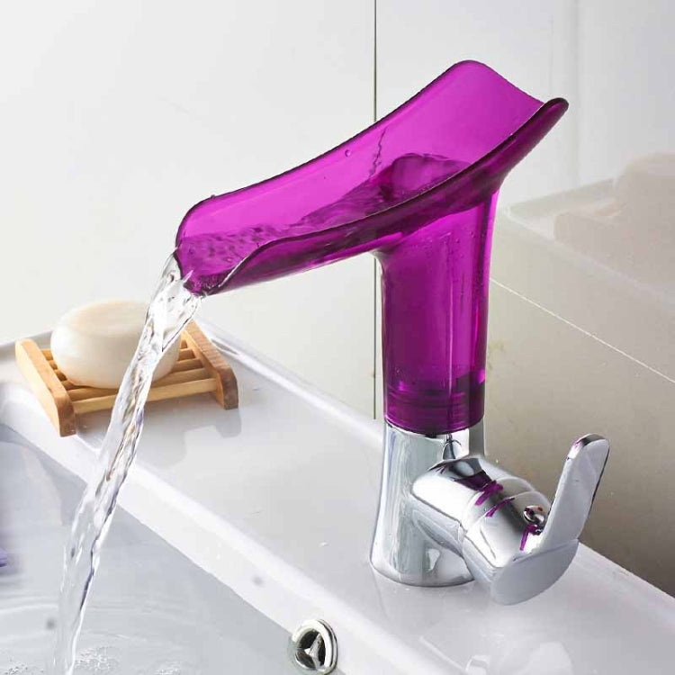 Bathroom Hot Cold Water Faucet Wine Glass Waterfall Faucet