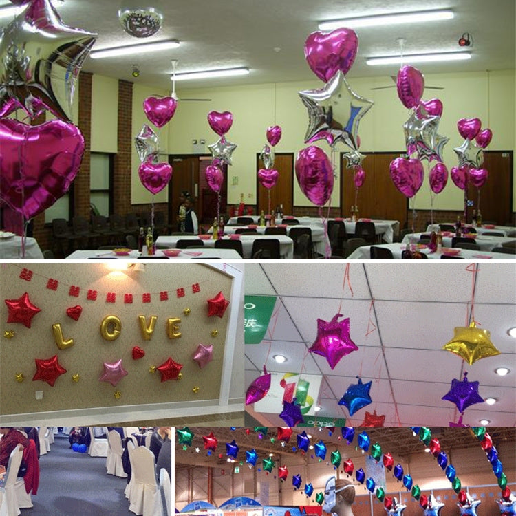 26 PCS 18 Inch Star-Shaped Aluminum Foil Balloon Holiday Domestic Aluminum Foil Balloon Decoration, Random Color Delivery